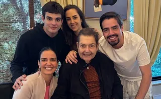 Imagem ilustrativa da imagem Faustão ganha homenagem da mulher no aniversário: 'presente para nossa família'