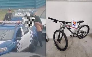 Imagem ilustrativa da imagem Suspeito é preso após roubar bicicleta e tentar fugir pela baía de Vitória