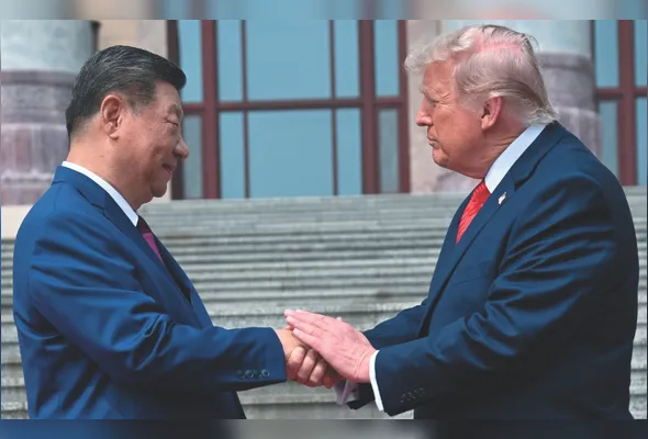 Imagem ilustrativa da imagem A visita de Trump à China