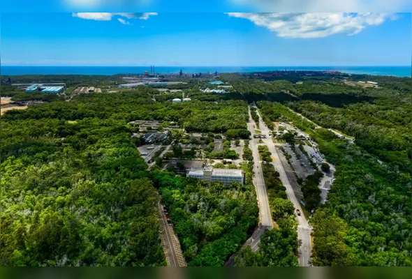 Vista aérea da Unidade Tubarão