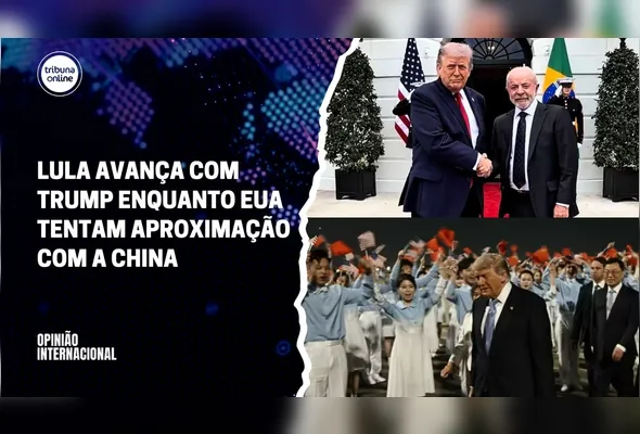 Imagem ilustrativa da imagem Opinião Internacional: podcast analisa encontros de Trump com Lula e líder da China