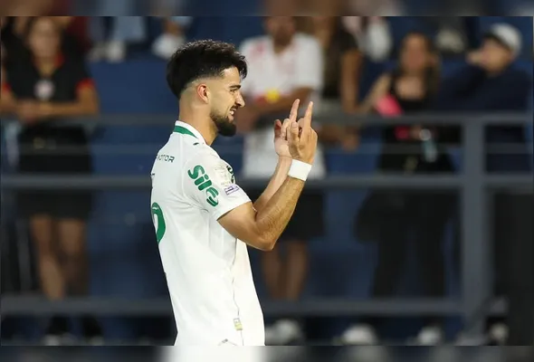 Flaco López marcou o gol da vitória do Palmeiras