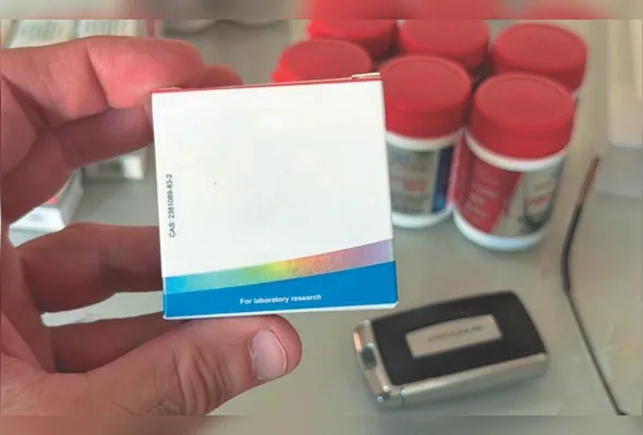 Material ilegal apreendido pela Polícia Federal durante a operação