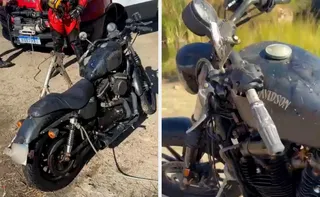 Imagem ilustrativa da imagem Bombeiros encontram Harley-Davidson no fundo de lago em Joana D'arc