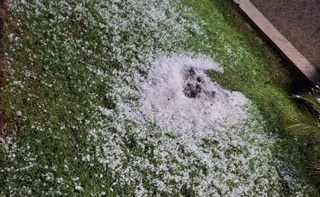 Imagem ilustrativa da imagem Chuva de granizo assusta moradores no Sul do ES