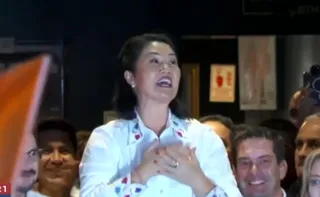 Imagem ilustrativa da imagem Com 100% das urnas apuradas, Keiko se torna virtual presidente do Peru