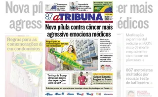 Imagem ilustrativa da imagem Confira os destaques do jornal A Tribuna desta quarta-feira