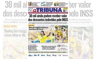 Imagem ilustrativa da imagem Confira os destaques do jornal A Tribuna desta quinta-feira