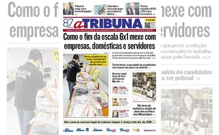 Imagem ilustrativa da imagem Confira os destaques do jornal A Tribuna desta sexta-feira