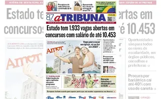 Imagem ilustrativa da imagem Confira os destaques do jornal A Tribuna desta sexta-feira