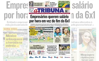 Imagem ilustrativa da imagem Confira os destaques do jornal A Tribuna desta sexta-feira