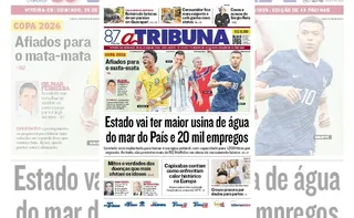 Imagem ilustrativa da imagem Confira os destaques do jornal A Tribuna deste domingo