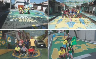 Imagem ilustrativa da imagem Disputa de ruas decoradas para torcer pelo Brasil