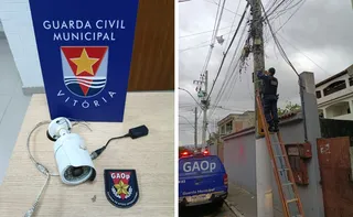 Imagem ilustrativa da imagem Guarda de Vitória localiza e retira câmera de monitoramento do tráfico em Inhanguet