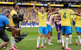 Imagem ilustrativa da imagem Martinelli se sobrepõe a novatos e vira herói improvável do Brasil na Copa do Mundo