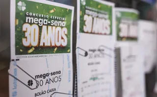 Imagem ilustrativa da imagem Mega-Sena especial de 30 anos: confira os números sorteados neste domingo