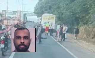 Imagem ilustrativa da imagem Motociclista morre após colidir com ônibus na Rodovia do Contorno, em Cariacica