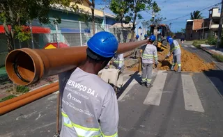 Imagem ilustrativa da imagem Obra de esgoto interdita trecho da Avenida Carlos Lindenberg até domingo