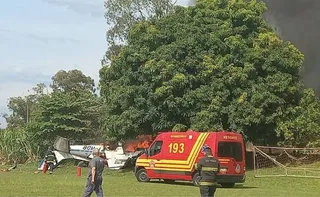 Imagem ilustrativa da imagem Queda de avião mata duas pessoas e deixa um ferido em SP