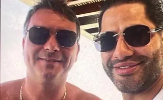 Imagem ilustrativa da imagem Site publica foto de Flávio com Sicário, apontado como chefe da milícia de Vorcaro