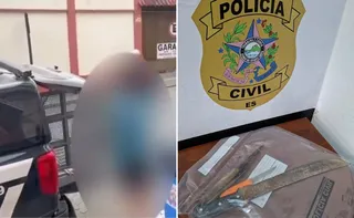 Imagem ilustrativa da imagem Suspeito é preso após ameaçar atear fogo na companheira e nas filhas no ES