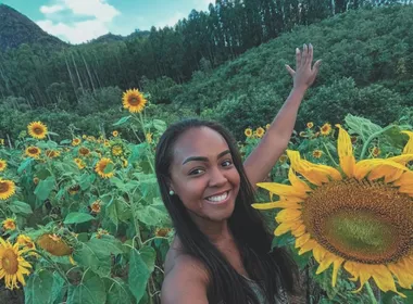 Imagem ilustrativa da imagem Point para selfies em meio aos parques de girassóis, lavandas e cerejeiras