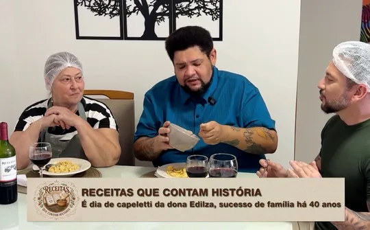 Imagem ilustrativa da imagem Dona Edilza abre a casa e ensina capelete de 40 anos