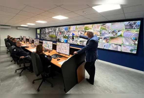 Novo Centro Integrado de Comando e Controle, em Linhares, onde as imagens passam a ser monitoradas diariamente