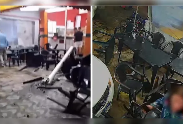 Veículo desgovernado atingiu estrutura que caiu sobre a vítima; três adolescentes e o dono do carro foram levados à delegacia