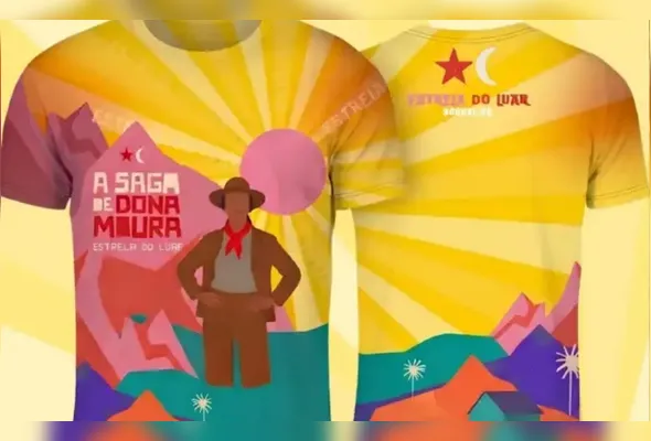. O casal se irritou com o colete usado pelo animador da quadrilha, que tem uma estrela estampada, símbolo da agremiação