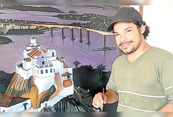 O tema central é o Convento da Penha, visto de vários ângulos, e outras cenas de Vila Velha.