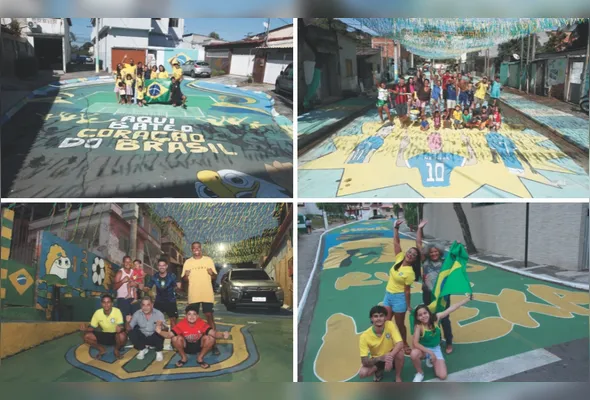 Ruas da Grande Vitória ganham as cores da Seleção e resgatam a tradição da Copa, unindo vizinhos em mutirões de pintura, decoração e muita torcida pelo hexa