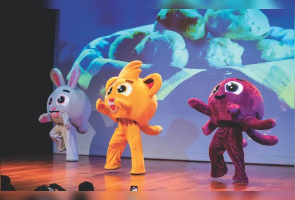 Personagens Bolofofos se apresentam  no Capixabinha Festival, no Boulevard Shopping Vila Velha