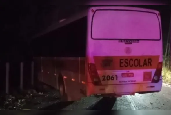 Caso mais grave foi registrado em uma estrada rural de Guaçuí, onde um ônibus escolar saiu da pista e tombou às margens da via