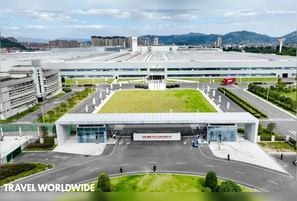 Fábrica da Jetour em Fuzhou, na China