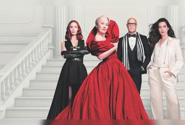 Emily Blunt, Stanley Tucci, Anne Hathaway e Meryl Streep protagonizam “O Diabo Veste Prada 2”