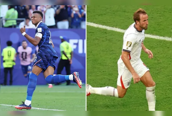 Mbappé e Harry Kane entram em campo na disputa pelo terceiro lugar
