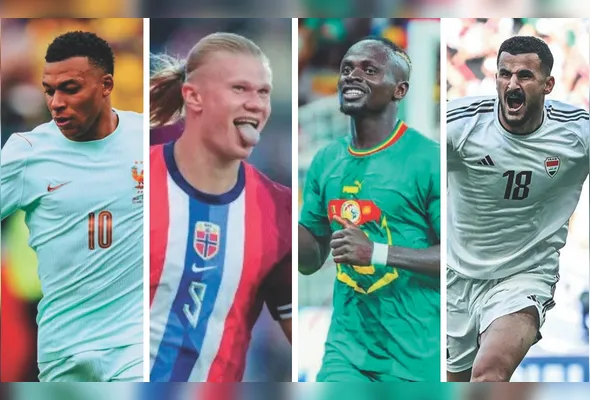 Com Mbappé, Haaland e uma forte geração senegalesa, chave reúne três seleções com ambições de protagonismo