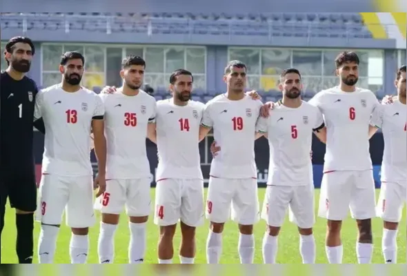 Seleção do Irã durante amistoso na Data Fifa