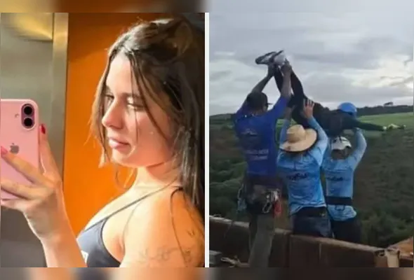 Segundo a investigação, Maria Eduarda usava uma espécie de cinta presa ao corpo, com um gancho onde as cordas deveriam ter sido fixadas