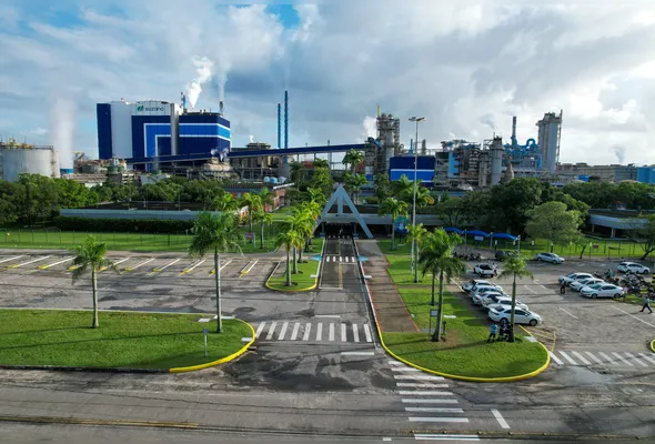 Sede da Suzano em Aracruz, unidade que reúne mais de 4 mil colaboradores diretos e indiretos no Litoral Norte capixaba