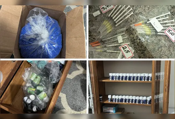 Material apreendido durante a operação