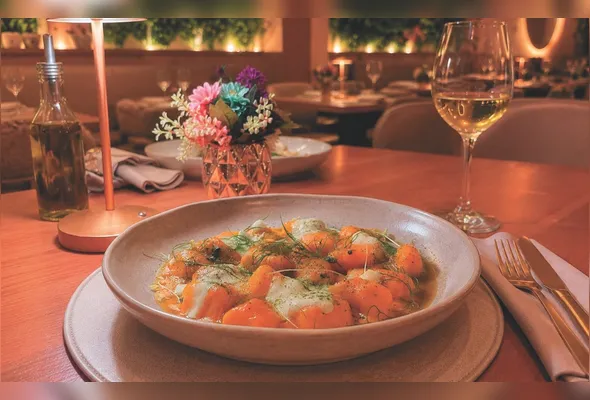 Prato da cantina Da Stefano, que funciona todos os dias com opções variadas da culinária italiana