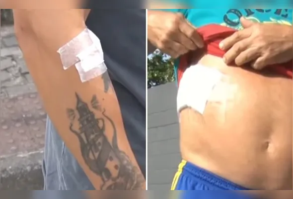 Imagem ilustrativa da imagem PM e pai são esfaqueados por vizinho na Serra