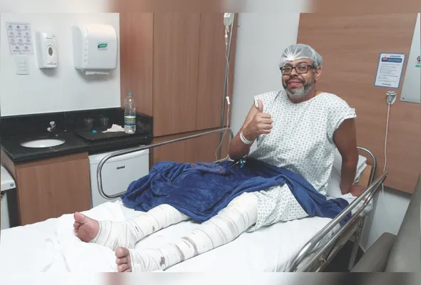 Rodrigo Aprigio, 40 anos, convivia há mais de 10 anos com varizes graves