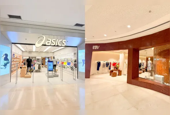 Lojas Asics e NV, situadas no Shopping Vitória