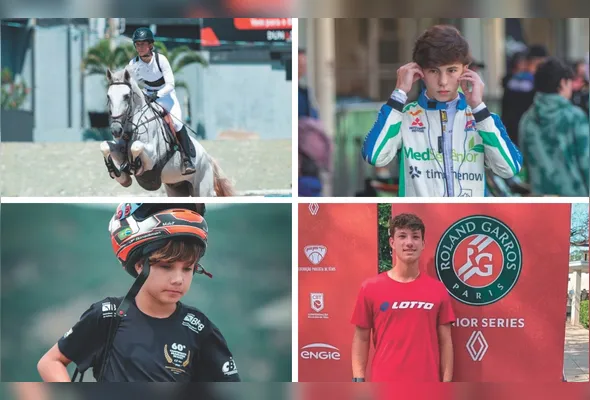 Antônio Luiz, João Paulo Bonadiman, Henrique Krüger e Victor Pignaton representam o Estado através do esporte