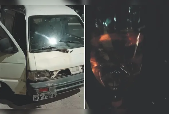 Van parada em blitz usava uma garrafa PET como tanque de gasolina