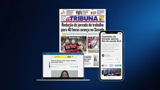 Imagem ilustrativa da imagem Confira os destaques do jornal A Tribuna desta quinta-feira