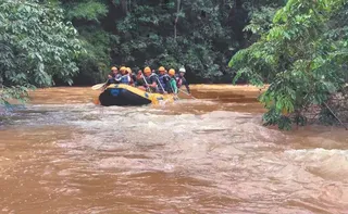 Imagem ilustrativa da imagem Diversão e adrenalina no Rio Jucu em Domingos Martins